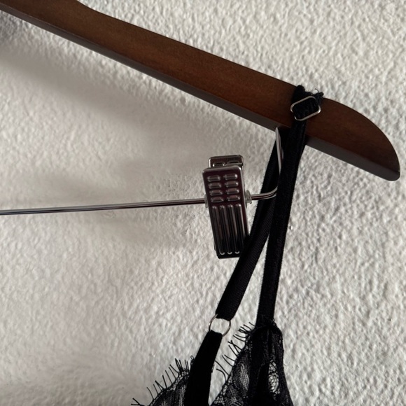 Eyelash Lace Wrap Top Cold Shoulder Spaghetti Sleeve XL Romantic Chic - Picture 8 of 12